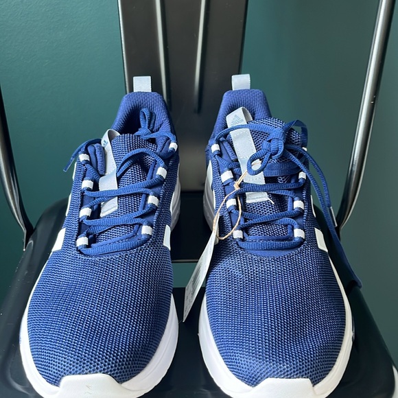 Adidas Racer TR23 Men’s size 10 1/2 color: Dark Blue / Cloud White / Halo Silver - Picture 2 of 5